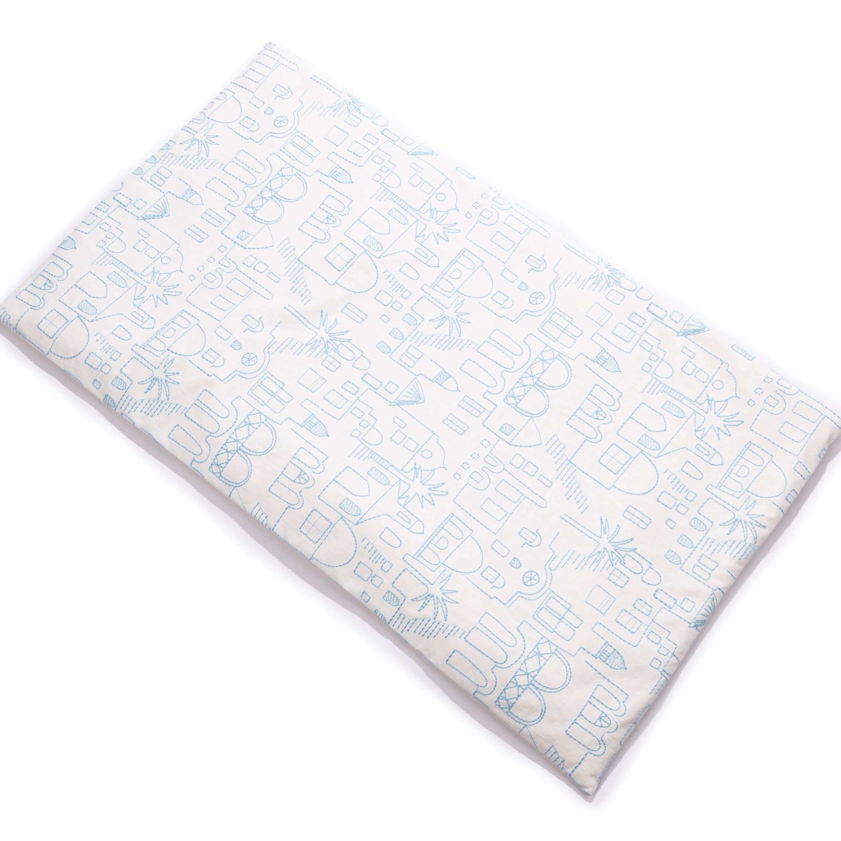 Kids prayer mat blue houses with dacron