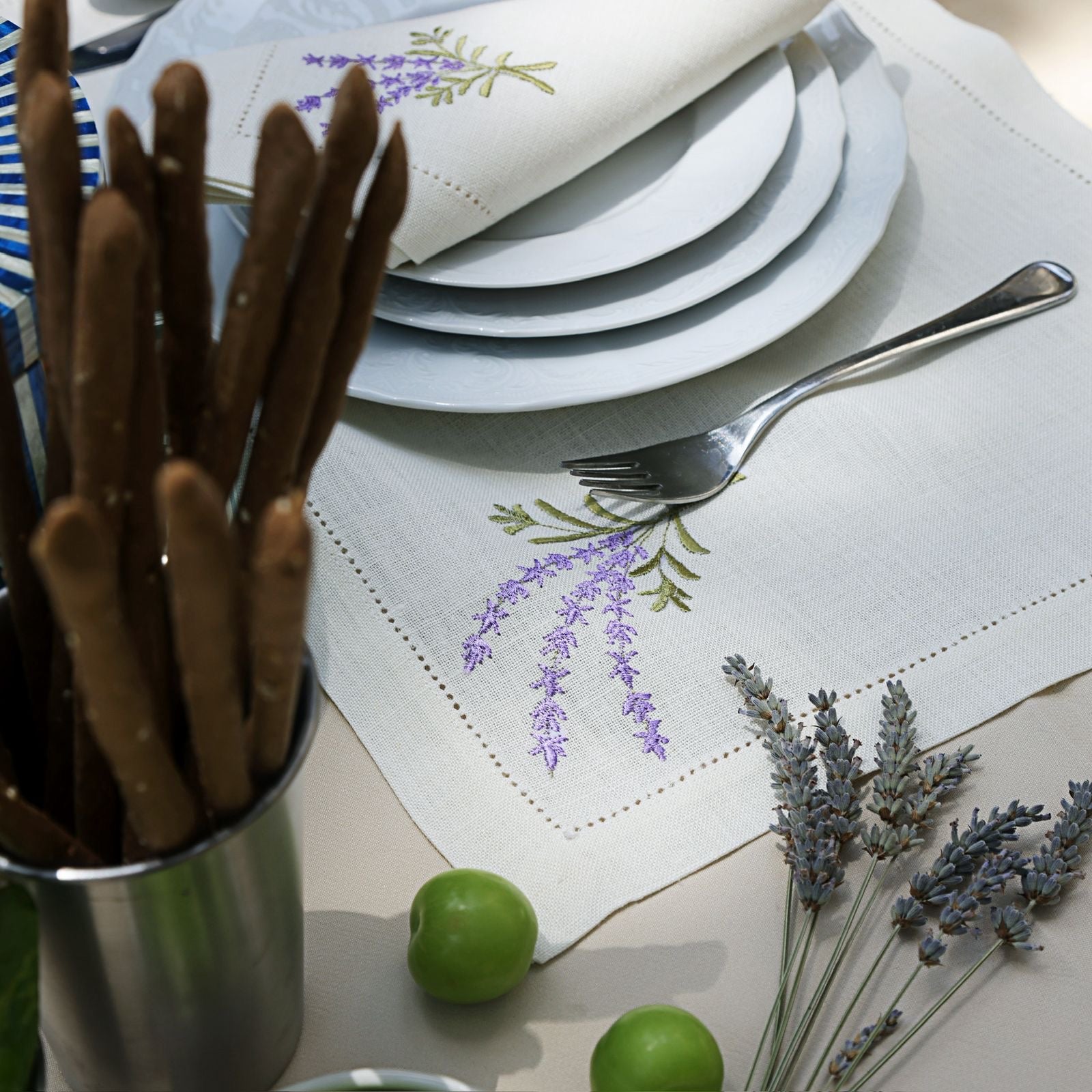 Lavender Placemat & Napkin Set of 12