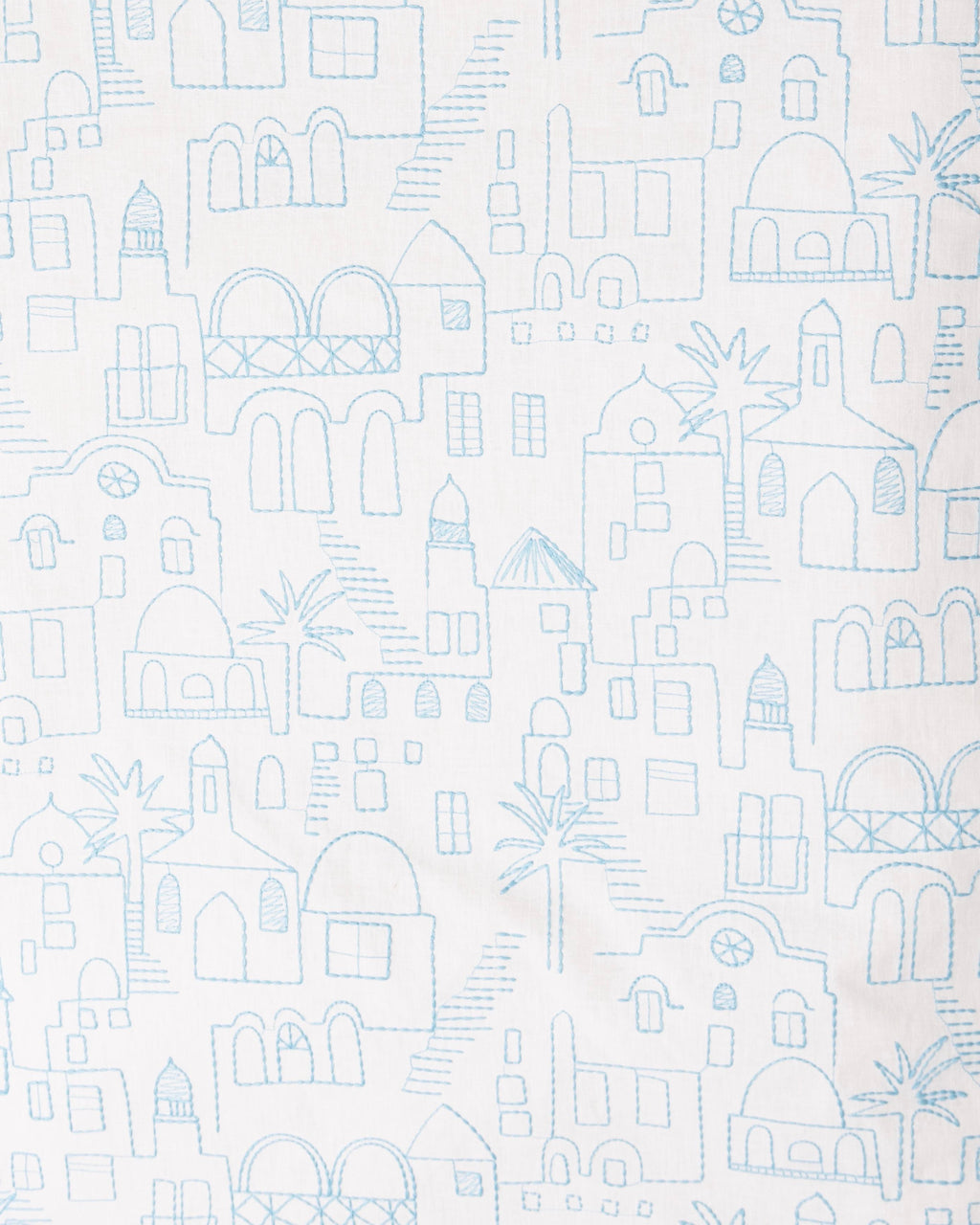 Kids prayer mat blue houses with dacron
