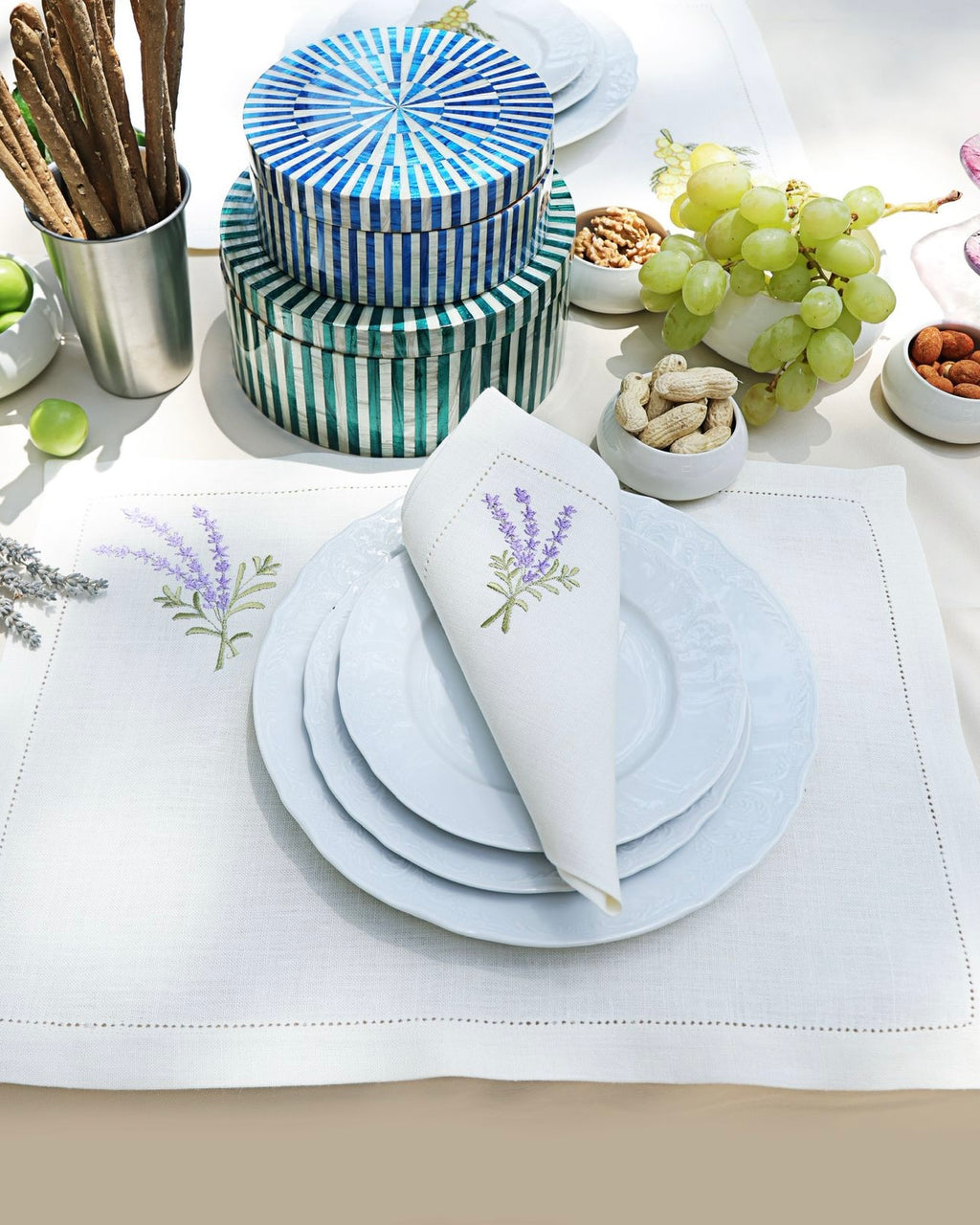 Lavender Placemat & Napkin Set of 6