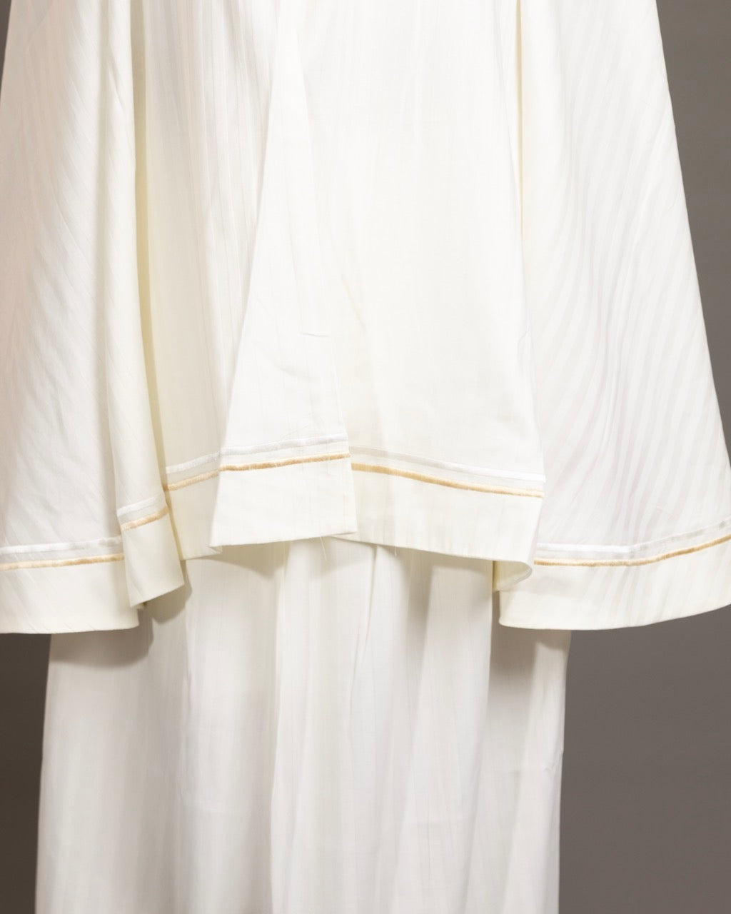Offwhite Embroidered Cotton prayer cloth - 2 Pieces