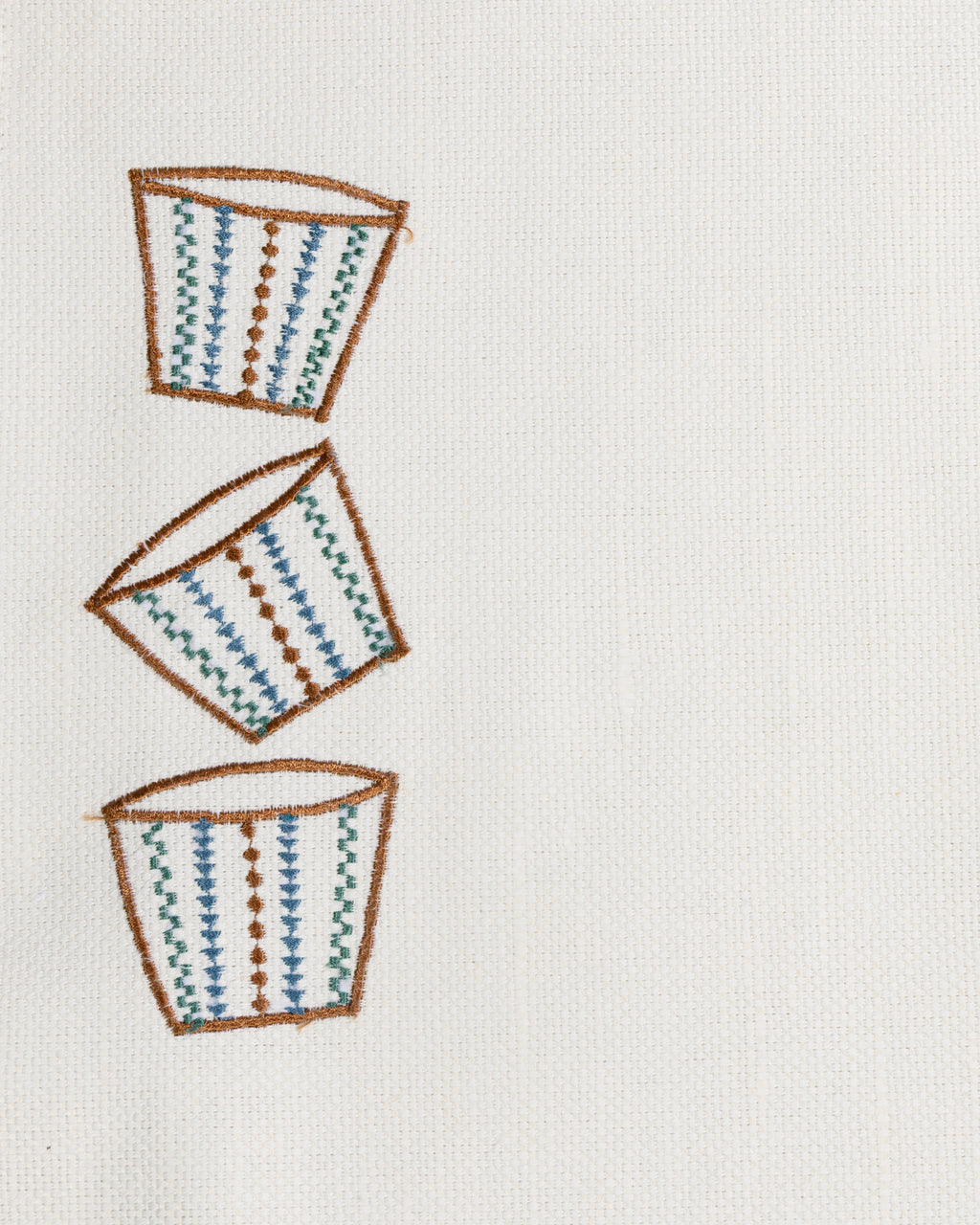 Coffe cups placemat with napkins set of 12