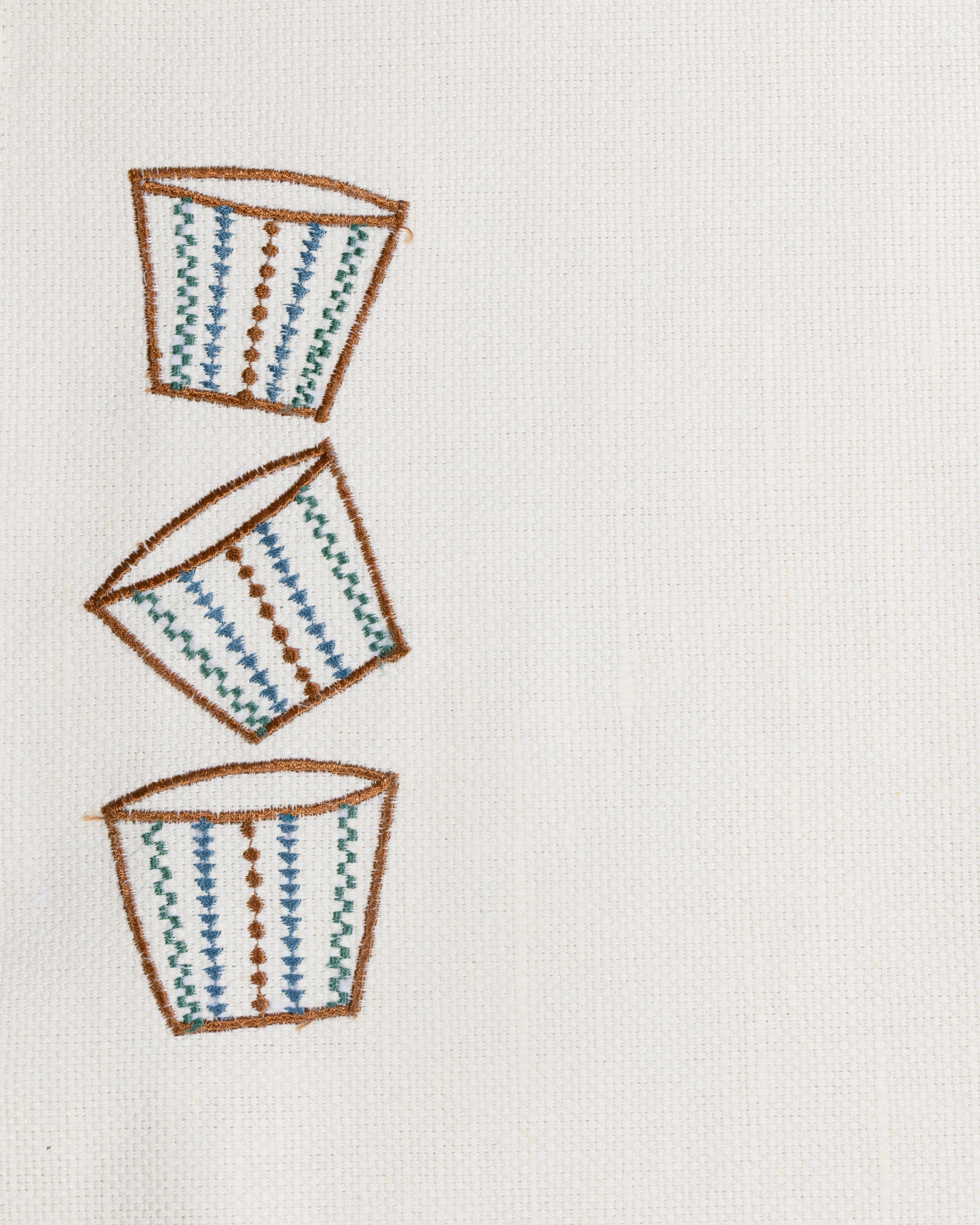 Coffe cups placemat with napkins set of 12