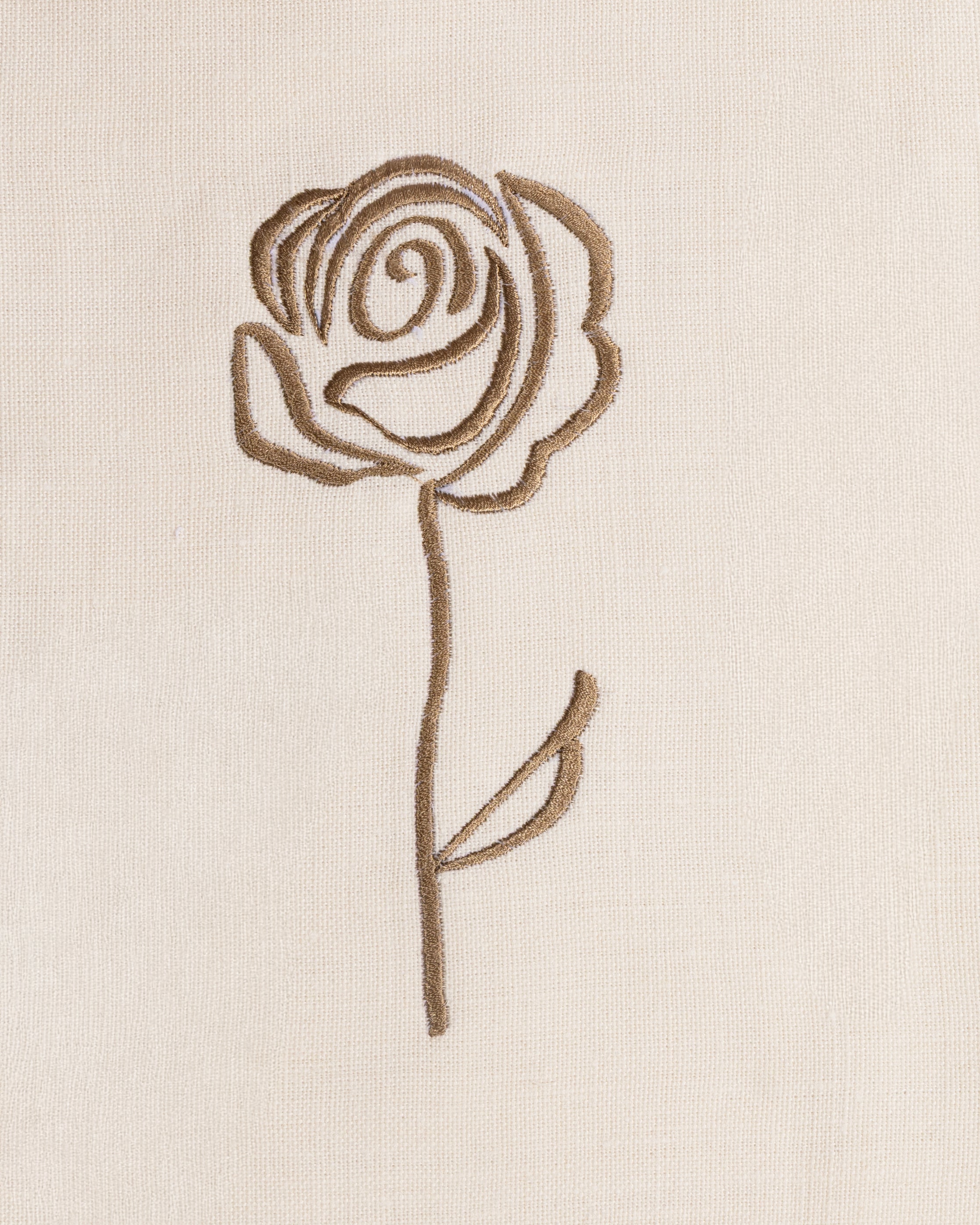 Brown rose placemat with napkins set of 12