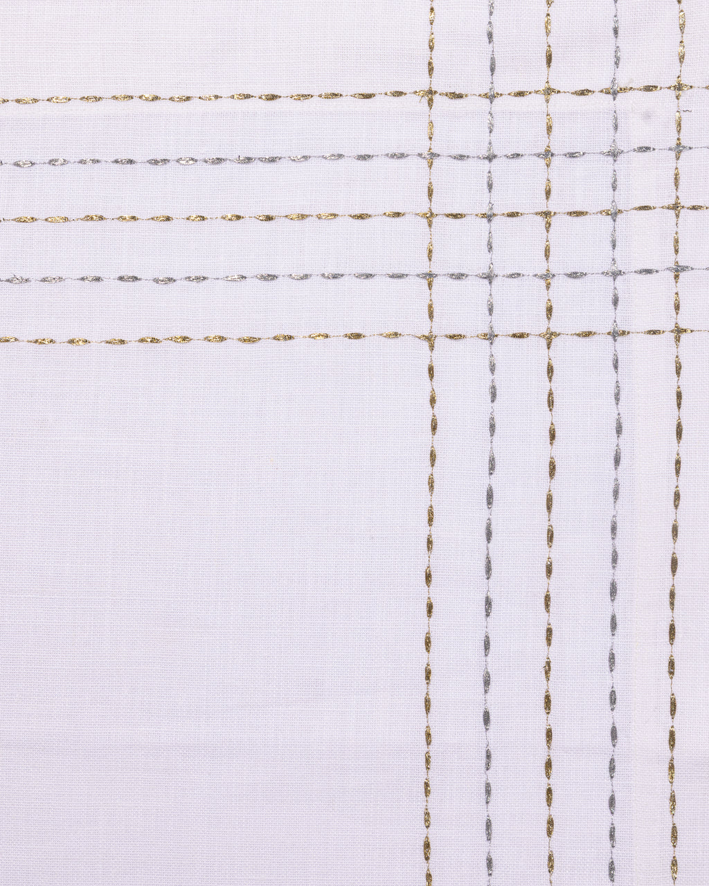 lines & square, gold & silver Placemat with napkins set of 12