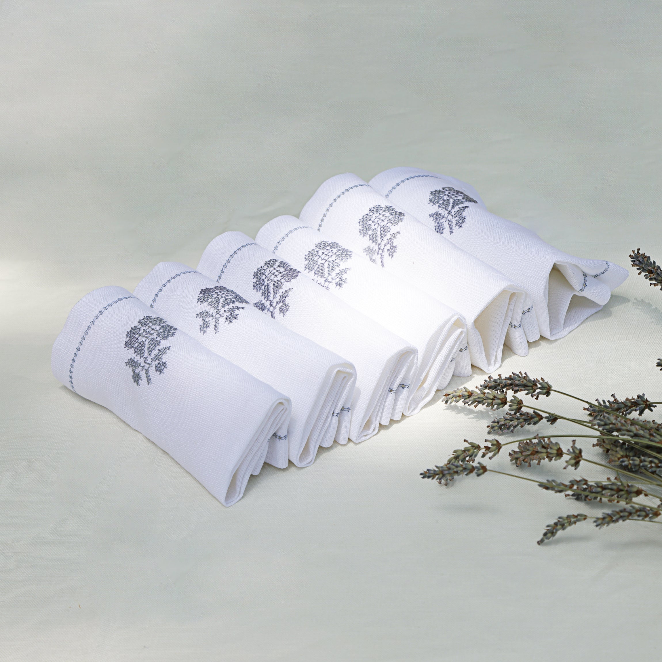 Hand Embroidered Napkin Set of 6