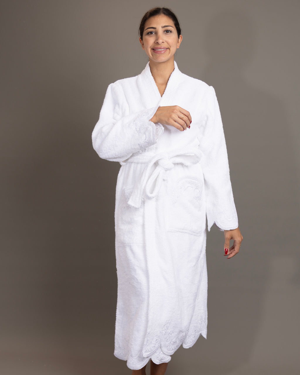 Bathrobe Adult with Lace