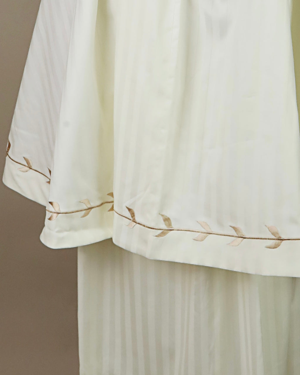 Offwhite Embroidered Cotton prayer cloth - 2 Pieces