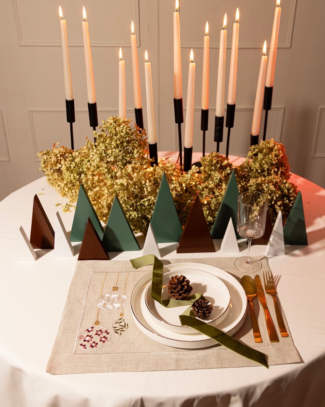 Small Wooden Christmas Tree Set of 3