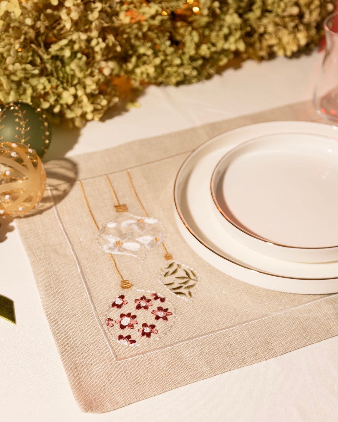 Christmas Light Placemat set of 6