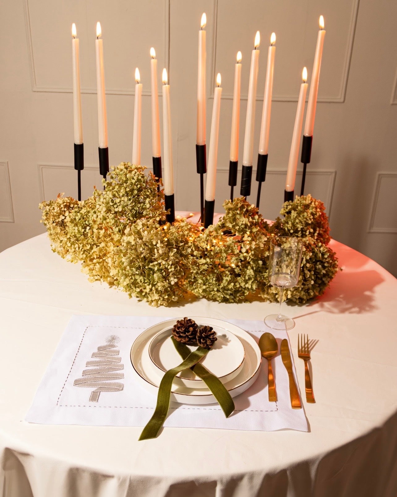 Modern christmas Tree placemat set of 6