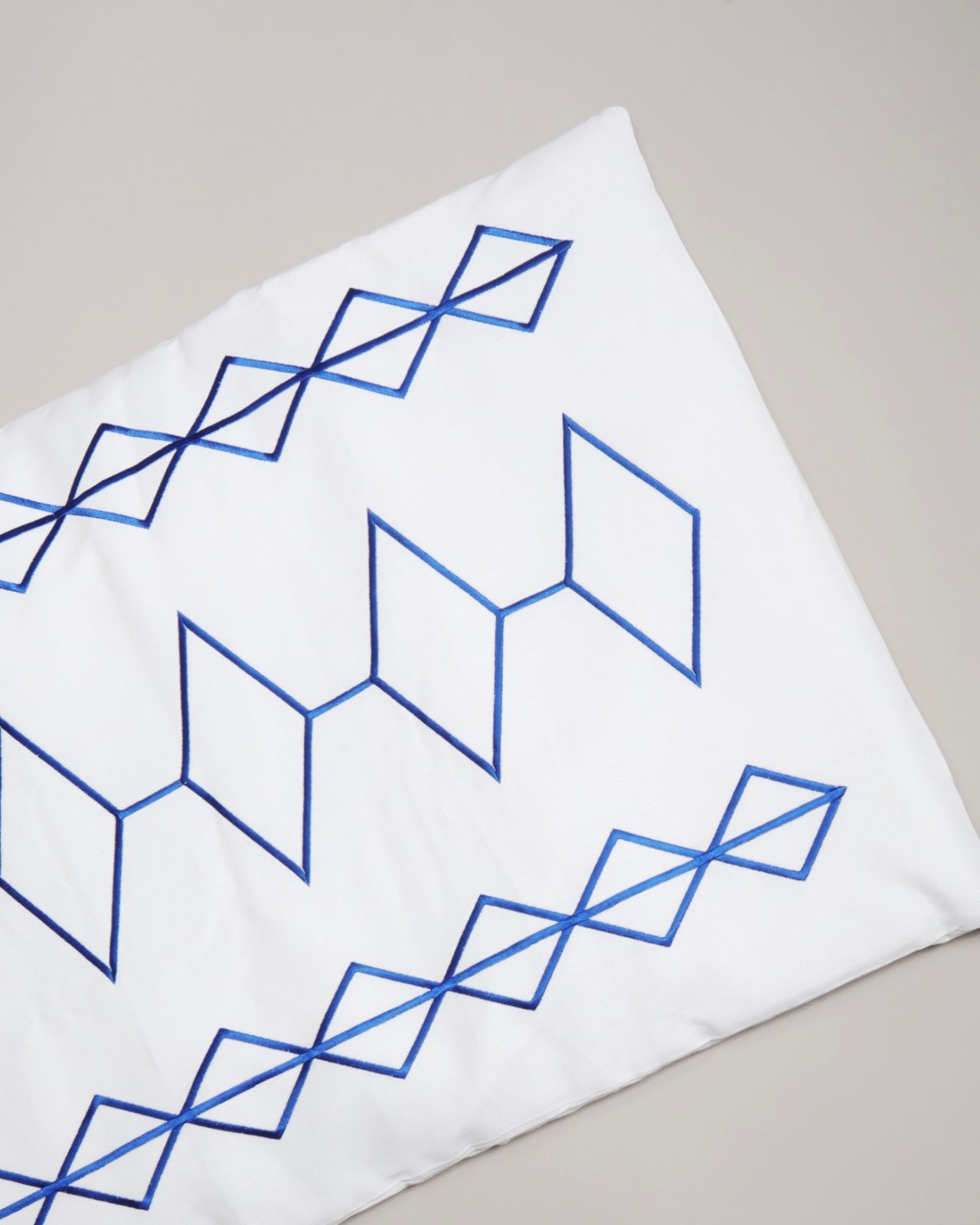 Blue tribal prayer mat with dacron