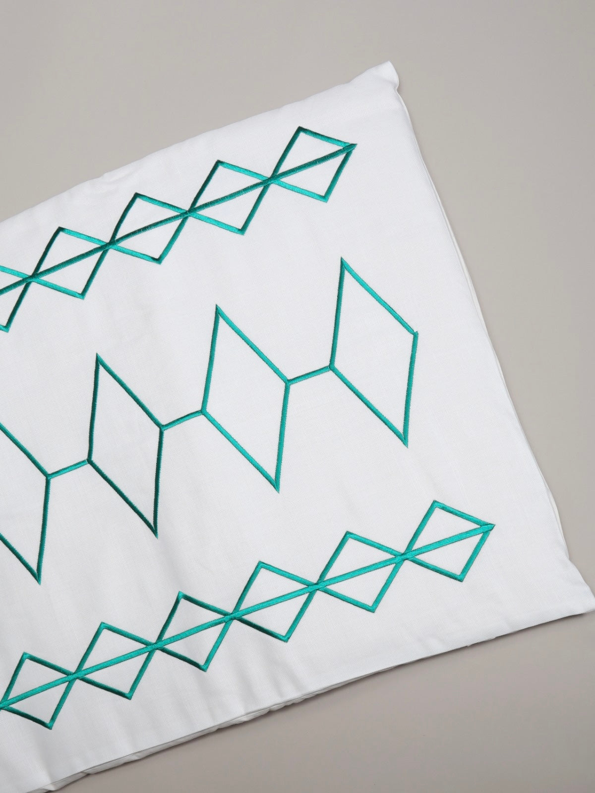 Green tribal prayer mat with dacron