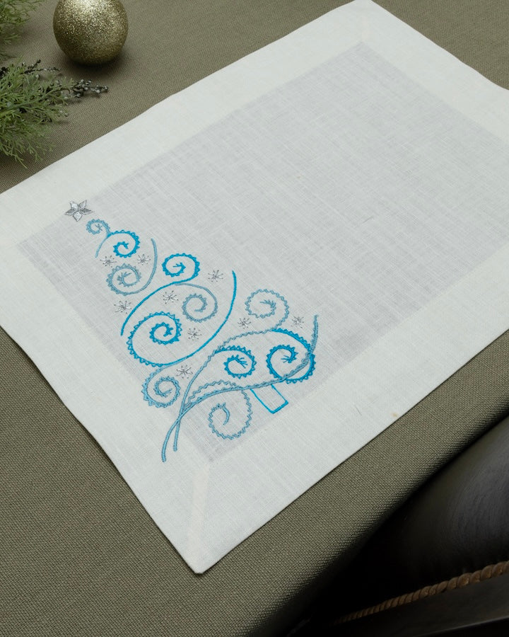 Modern Christmas tree Placemat & Napkin set of 6