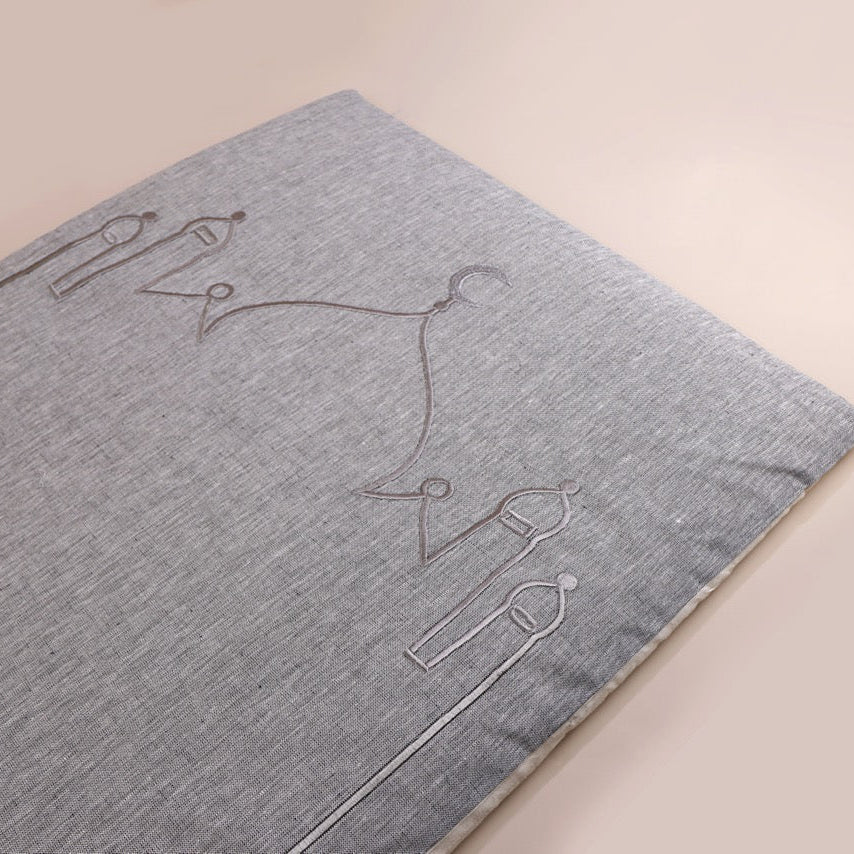 Prayer Mat Memory Foam 2cm Grey
