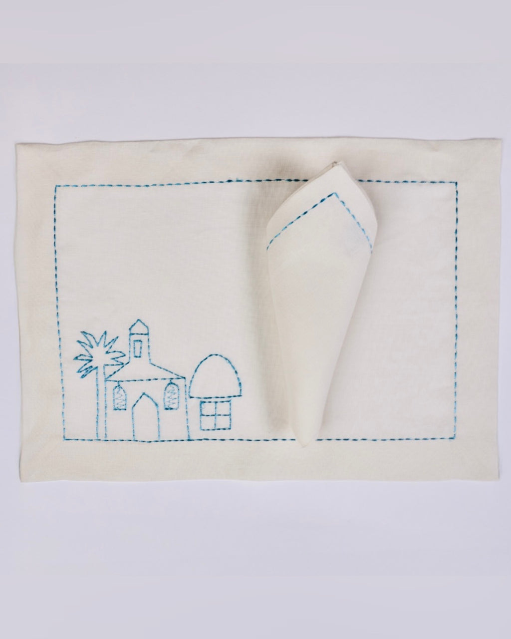 Ramadan houses placemat with napkins set of 12