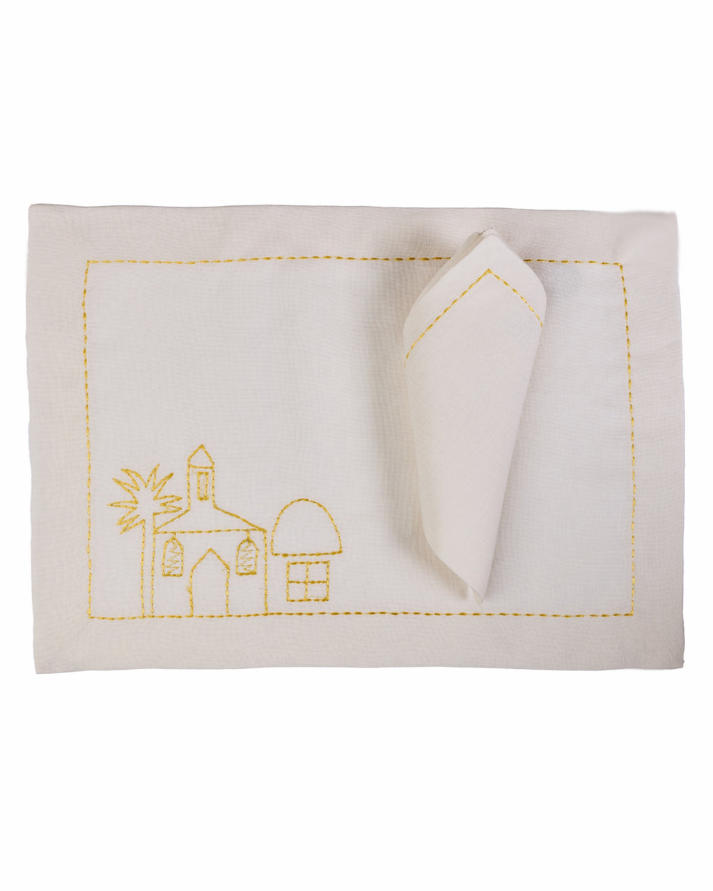 Ramadan houses placemat with napkins set of 12