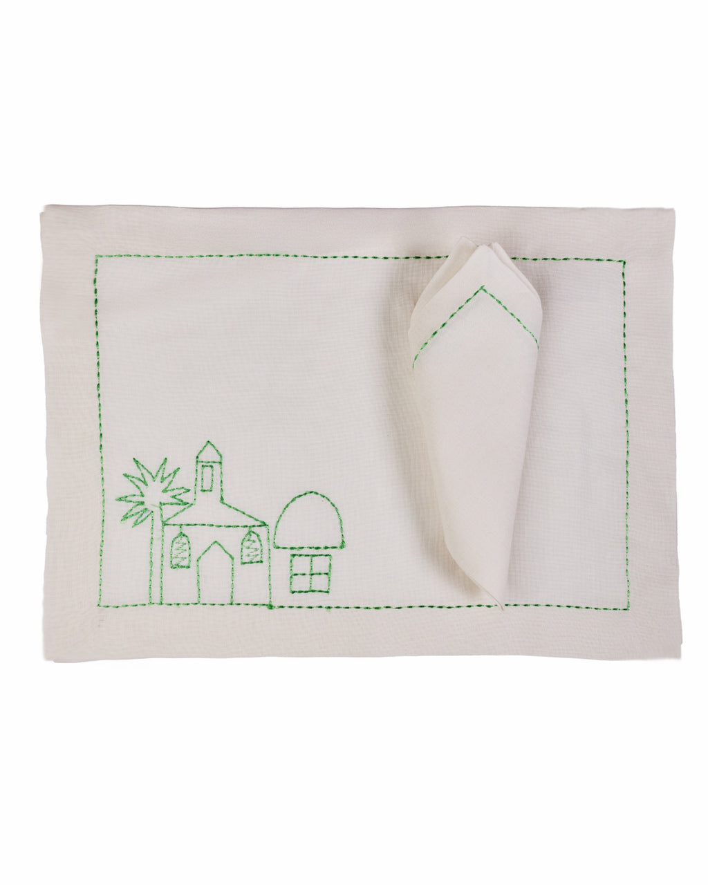 Ramadan houses placemat with napkins set of 12