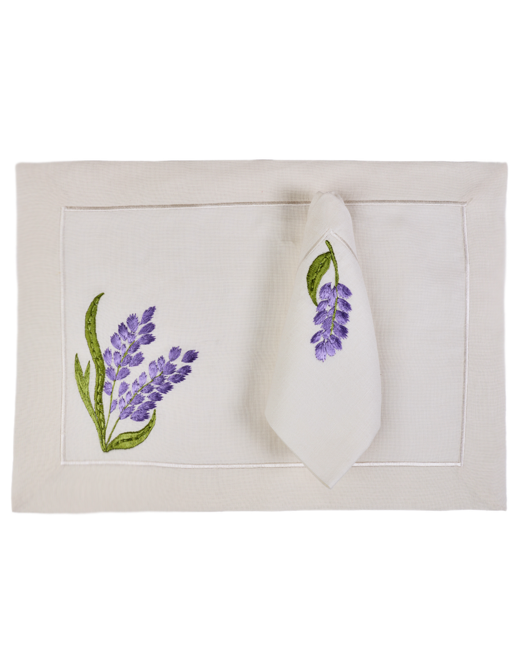 Lavender placemat with napkins set of 12
