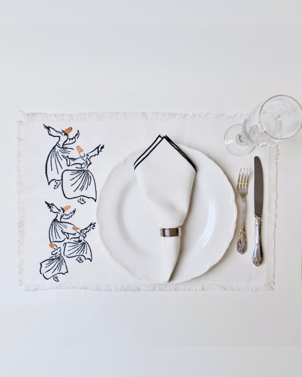 Dervish Dancers placemat with napkins set of 12