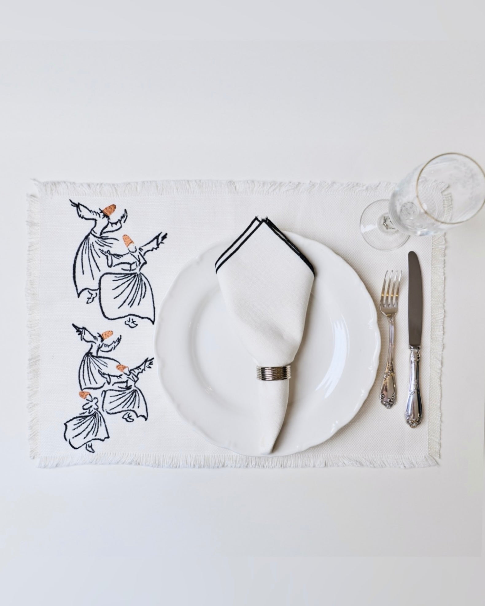 Dervish Dancers placemat with napkins set of 12